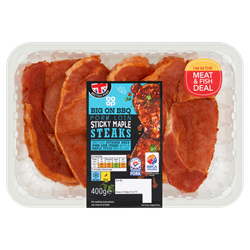 Co-op Maple Glaze Pork Loin Steaks 400g